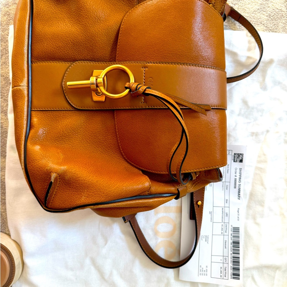 Chloe medium Lexa in mustard brown